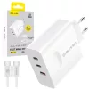 Blavec fali töltő BC-11 GaN - USB + 2xType C - QC PD 65W 3A Type C --5900217497868 1 kép