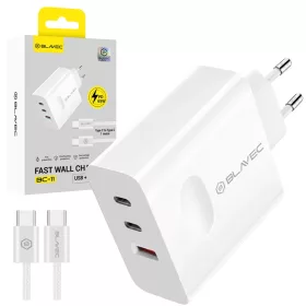 Blavec fali töltő BC-11 GaN - USB + 2xType C - QC PD 65W 3A Type C --5900217497868 1 kép