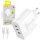 Blavec fali töltő BC-11 GaN - USB + 2xType C - QC PD 65W 3A Type C --5900217497868 1 kép