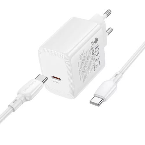Borofone BN33 Fuente GaN Typ C - QC3.0 PD 40W hálózati USB-C töltő-6941991127120 3 kép