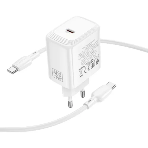 Borofone BN33 Fuente GaN Typ C - QC3.0 PD 40W hálózati USB-C töltő-6941991127120 5 kép