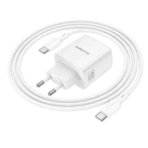 Borofone BN33 Fuente GaN Typ C - QC3.0 PD 40W hálózati USB-C töltő-6941991127120 6 kép