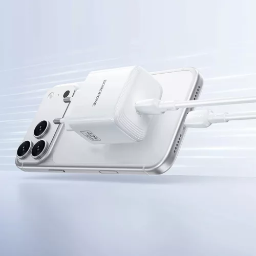 Borofone BN33 Fuente GaN Typ C - QC3.0 PD 40W hálózati USB-C töltő-6941991127120 8 kép