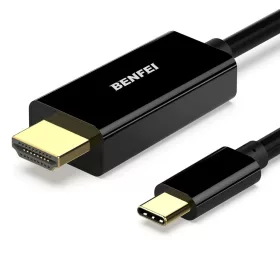 BENFEI USB-C–HDMI kábel 1,0 m fekete-6971785941533 1 kép