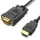 BENFEI HDMI–VGA egyirányú kábel 0,9 m fekete-6971785941311 1 kép