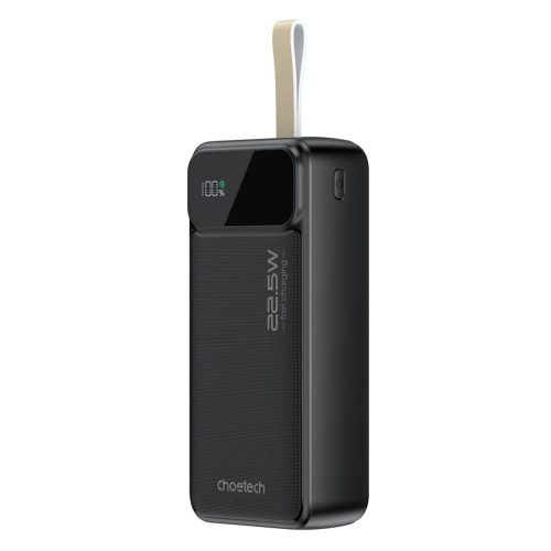 Choetech PD22.5W Kettős USB-A+Type-C Powerbank 30000mAh Fekete-6932112106858 1 kép