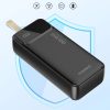 Choetech PD22.5W Kettős USB-A+Type-C Powerbank 30000mAh Fekete-6932112106858 5 kép