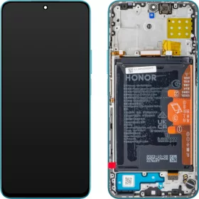   LCD kijelző modul Honor 90 Lite / X8a készülékhez, akkumulátorral, Cyan Lake