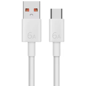 USB-A - USB-C kábel Huawei, 66W, 6A, 1m, Fehér 04072004
