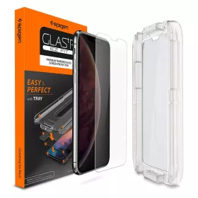iPhone XR üvegfólia Spigen Glas.TR Slim EZ Fit kijelzővédő-8809613763393 1 kép
