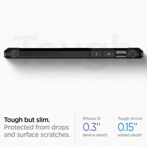 iPhone 11 tok Spigen Tough Armor kihajtható támasszal fekete-8809671010354 5 kép