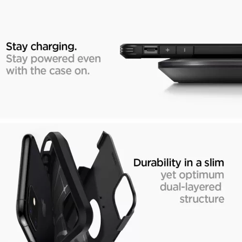 iPhone 11 tok Spigen Tough Armor kihajtható támasszal fekete-8809671010354 6 kép