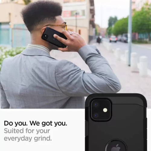 iPhone 11 tok Spigen Tough Armor kihajtható támasszal fekete-8809671010354 8 kép