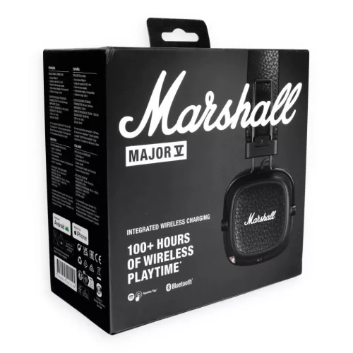Marshall Major V Bluetooth Vezeték nélküli On-Ear Fejhallgató Feke-7340055401104 4 kép