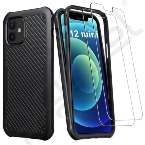 iPhone 12/ 12 Pro Defender Szilikon tok + Kijelzővédő üvegfólia f-5996591012827 1 kép