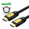 UGREEN HD101 HDMI 2.0 kábel, 4K, 60Hz, 0,75m (fekete-sárga)-6957303811519 2 kép