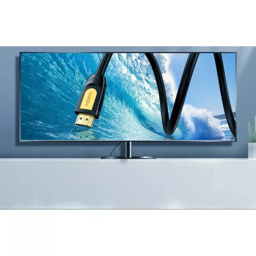 UGREEN HD101 HDMI 2.0 kábel, 4K, 60Hz, 0,75m (fekete-sárga)-6957303811519 4 kép