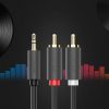 Ugreen AV102 10510 kábel 3.5 mm mini jack (apa) / 2RCA (apa) 2m - sz�-6957303815104 9 kép