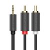 Ugreen AV102 10511 kábel 3.5 mm mini jack (male) / 2RCA (male) 1.5m --6957303815111 2 kép