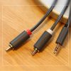Ugreen AV102 10511 kábel 3.5 mm mini jack (male) / 2RCA (male) 1.5m --6957303815111 9 kép