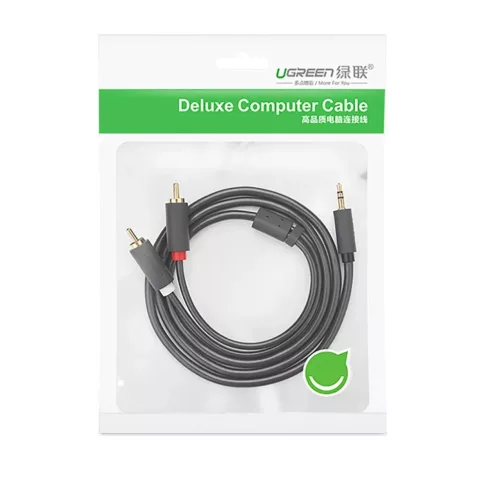 Ugreen AV102 10512 kábel 3.5 mm mini jack (hím) / 2RCA (hím) 3m - s-6957303815128 5 kép