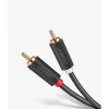 Ugreen stereo 2RCA audio/video cinch kábel 2m szürke (10518)-6957303815180 1 kép