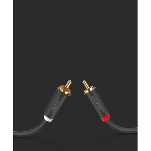 Ugreen stereo 2RCA audio/video cinch kábel 2m szürke (10518)-6957303815180 2 kép