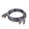 Ugreen stereo 2RCA audio/video cinch kábel 2m szürke (10518)-6957303815180 6 kép