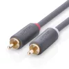 Ugreen stereo 2RCA audio/video cinch kábel 2m szürke (10518)-6957303815180 8 kép