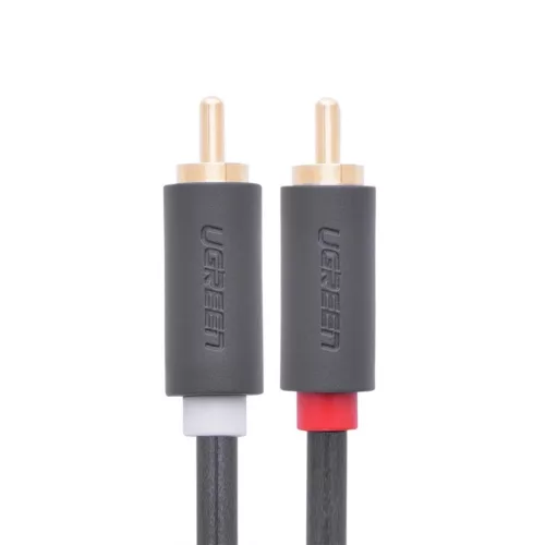Ugreen stereo 2RCA audio/video cinch kábel 2m szürke (10518)-6957303815180 9 kép