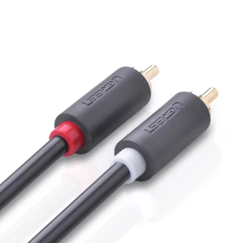 Ugreen stereo 2RCA audio/video cinch kábel 2m szürke (10518)-6957303815180 10 kép