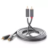Ugreen AV104 10519 audio kábel 2RCA (apa) / 2RCA (apa) 3m - szürke-6957303815197 2 kép