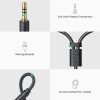 Ugreen audio adapter jack 3.5mm apa - 2xRCA anya kábel 0,25m szürke -6957303815470 7 kép
