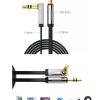 UGREEN Szögletes mini jack kábel 3,5 mm AUX lapos, 1 m (fekete)-6957303807154 2 kép