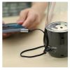 UGREEN Szögletes mini jack kábel 3,5 mm AUX lapos, 1 m (fekete)-6957303807154 3 kép