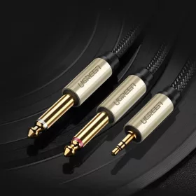 Ugreen kábel audio kábel mini jack 3.5 mm - 2 x jack 6.35 mm 1m szü-6957303816132 2 kép