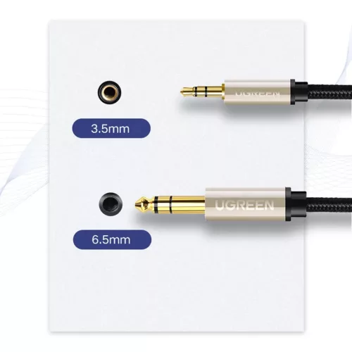 Ugreen AV127 10625 audio TRS kábel mini jack 3.5mm / jack 6.35mm 1m --6957303816255 8 kép