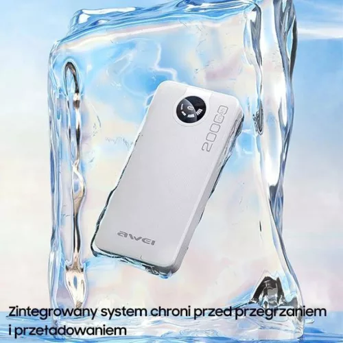Powerbank 20000mAh Kijelzővel + Kábelek USB/PD/iPhone Lightning/Micr-6954284004275 5 kép