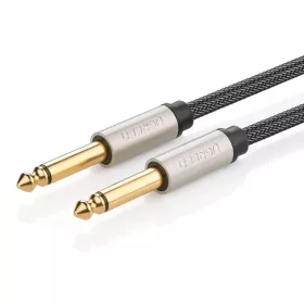   Ugreen AV128 10639 mono TS kábel 6.35mm jack / 6.35mm jack 3m - szürke