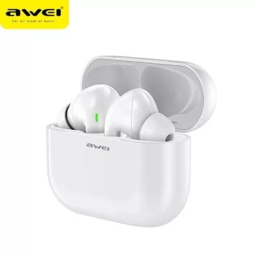 Bluetooth 5.0 TWS Fülhallgató + AWEI Dokkolóállomás (T29) fehér-6954284033398 2 kép