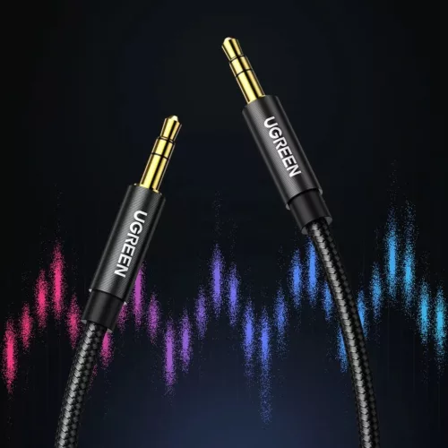 Ugreen audio kábel AUX egyenes minijack 3,5 mm 2m kék (AV112)-6957303816873 2 kép