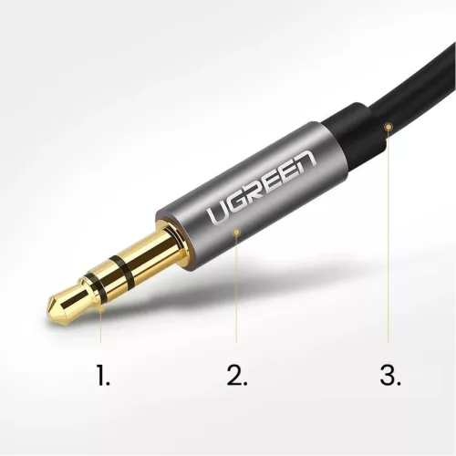Ugreen AV119 10737 audio kábel mini jack 3.5mm / mini jack 3.5mm 5m --6957303817375 7 kép