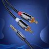 Ugreen AV116 10749 audio mini jack kábel 3.5 mm (apa) / 2RCA (apa) 1m-6957303801237 9 kép