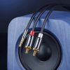 Ugreen AV116 10749 audio mini jack kábel 3.5 mm (apa) / 2RCA (apa) 1m-6957303801237 10 kép