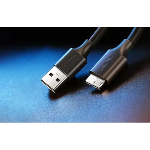 UGREEN USB 3.0 - micro USB 3.0 kábel, 2m (fekete)-6957303818433 3 kép