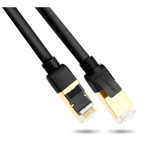 Ugreen Ethernet patchcord kábel RJ45 Cat 7 STP LAN 10Gbps 2m fekete (-6957303882694 10 kép