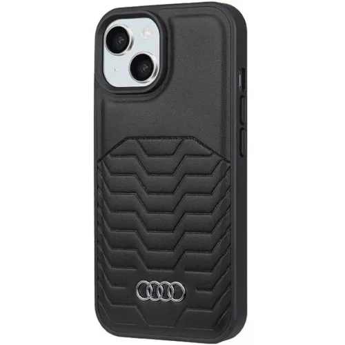  iPhone 15 Fekete Audi szintetikus bőr MagSafe Eredeti tok-6955250226875 2 kép