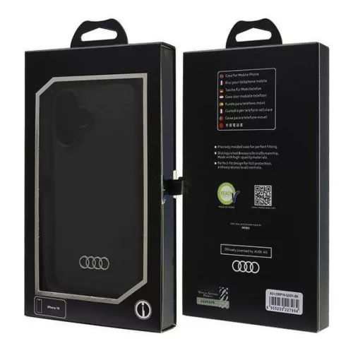  iPhone 16 Fekete Audi Szilikon Eredeti tok (AU-LSRIP16-Q3/D1-BK)-6955250227964 7 kép