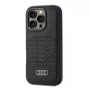  iPhone 16 Pro Eredeti Audi szintetikus bőrtok fekete tok (AU-TPUPCMI-6955250227612 3 kép