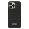  IPHONE 16 PRO MAX fekete Audi szintetikus bőr eredeti tok (AU-TPUPCMIP16PM-GT/D3-BK)